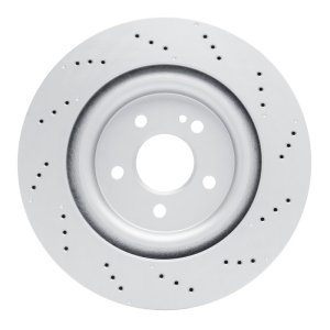 Mercedes-Benz CLA45 AMG Brake Rotor (1) - Rear - R1 Concepts - Drilled GeoSPEC Coated - `20-`25